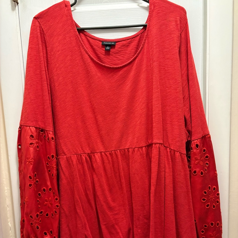 Torrid Vibrant Red/Orange Top
